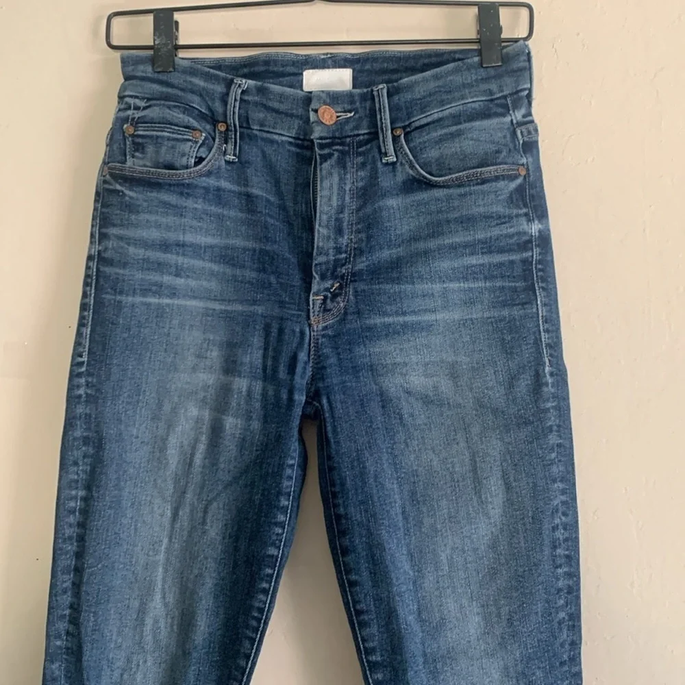 MOTHER High Waisted Looker Crop in Bake Sale Brawl size 26 - Picture 3 of 9